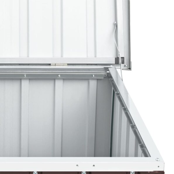 vidaXL Záhradný úložný box hnedý 129x67x65 cm – Obrázok 7