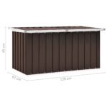 vidaXL Záhradný úložný box hnedý 129x67x65 cm – Obrázok 8