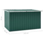 vidaXL Záhradný úložný box zelený 171x99x93 cm – Obrázok 8
