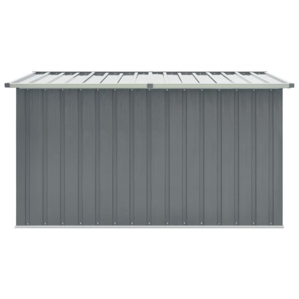 vidaXL Záhradný úložný box sivý 171x99x93 cm – Obrázok 4