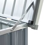 vidaXL Záhradný úložný box sivý 171x99x93 cm – Obrázok 7