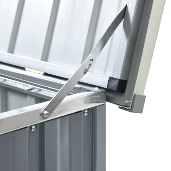 vidaXL Záhradný úložný box sivý 171x99x93 cm – Obrázok 7