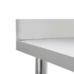 vidaXL Kuchynský pracovný stôl, prístenný 120x60x93 cm, oceľ – Obrázok 5