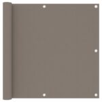 vidaXL Balkónová markíza, sivohnedá 90x300 cm, oxfordská látka