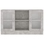 vidaXL Vitrína, betónovo sivá 120x30,5x70 cm, kompozitné drevo – Obrázok 6