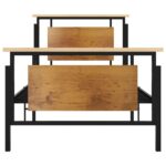 vidaXL Posteľný rám kovový 90x200 cm – Obrázok 3