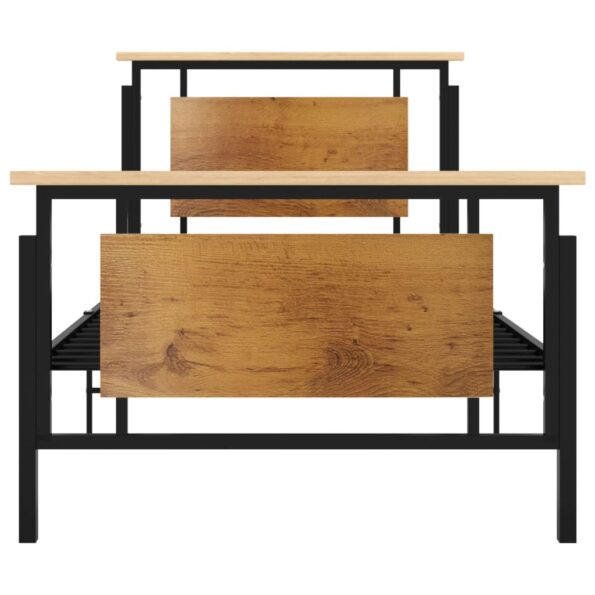 vidaXL Posteľný rám kovový 90x200 cm – Obrázok 3