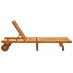 vidaXL Záhradné ležadlo s podložkou akáciový masív – Obrázok 5