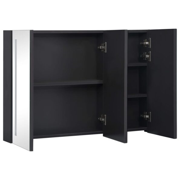 vidaXL LED kúpeľňová zrkadlová skrinka 89x14x62 cm – Obrázok 5