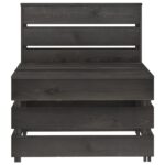 vidaXL Záhradná stredová pohovka z paliet zelená impregnovaná borovica – Obrázok 2