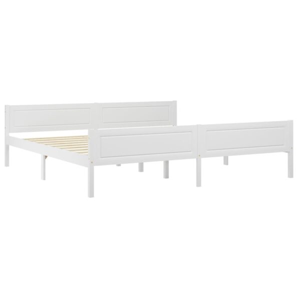 VXL8720286364208_g_en_hd_1.jpg vidaXL Posteľný rám borovicový masív biely 200x200 cm – Obrázok 2