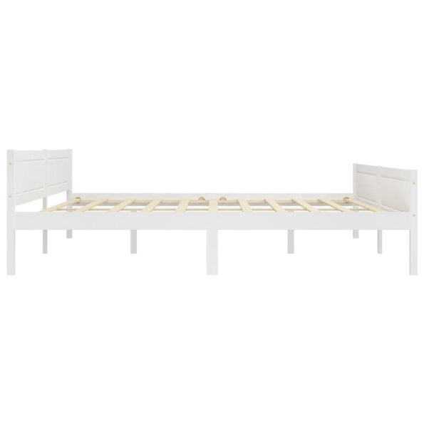 VXL8720286364208_g_en_hd_2.jpg vidaXL Posteľný rám borovicový masív biely 200x200 cm – Obrázok 3