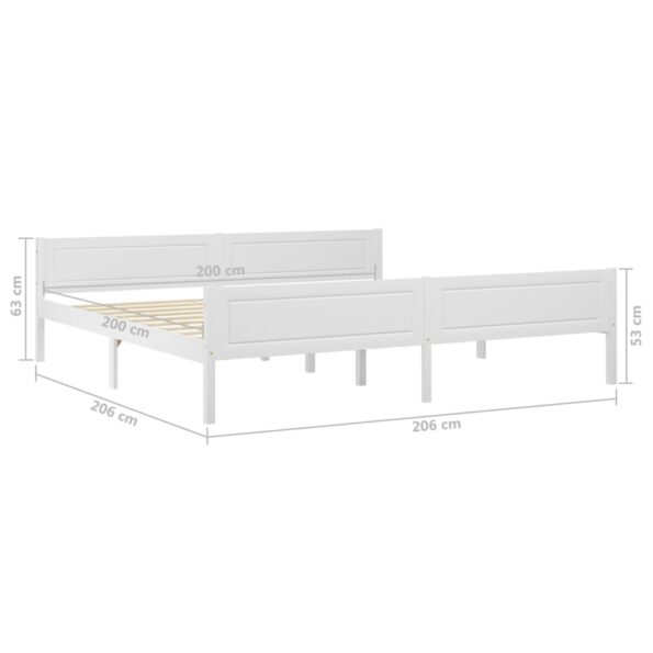 VXL8720286364208_g_en_hd_5.jpg vidaXL Posteľný rám borovicový masív biely 200x200 cm – Obrázok 6