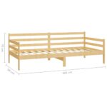 vidaXL Denná posteľ, borovicový masív 90x200 cm – Obrázok 8