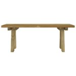 vidaXL Záhradná lavička 110 cm impregnované borovicové drevo – Obrázok 3