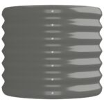 vidaXL Vyvýšený záhradný záhon pozinkovaná oceľ 152x40x36 cm sivý – Obrázok 4