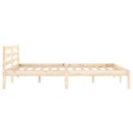 vidaXL Posteľný rám, borovicový masív 140x200 cm – Obrázok 5