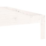 vidaXL Posteľný rám biely borovicový masív 90x200 cm – Obrázok 7