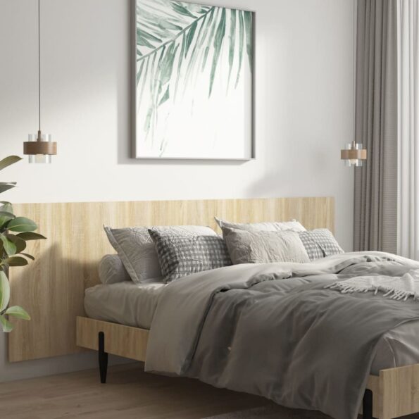 vidaXL Čelo postele dub sonoma 240x1,5x80 cm spracované drevo – Obrázok 3