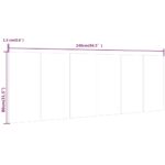 vidaXL Čelo postele dub sonoma 240x1,5x80 cm spracované drevo – Obrázok 7