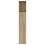 vidaXL Čelo postele so skrinkou dub sonoma 160x18,5x104,5 cm – Obrázok 5