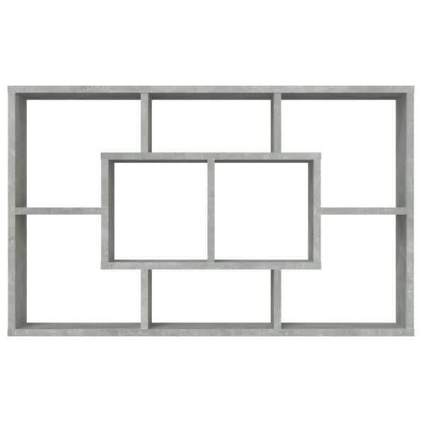 vidaXL Nástenná polica betónovo sivá 85x16x52,5 cm spracované drevo – Obrázok 5