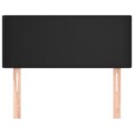 vidaXL Čelo postele čierne 100x5x78/88 cm umelá koža – Obrázok 3