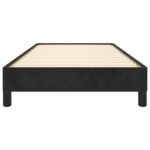 vidaXL Posteľ bez matraca čierny 100x200 cm zamat – Obrázok 5