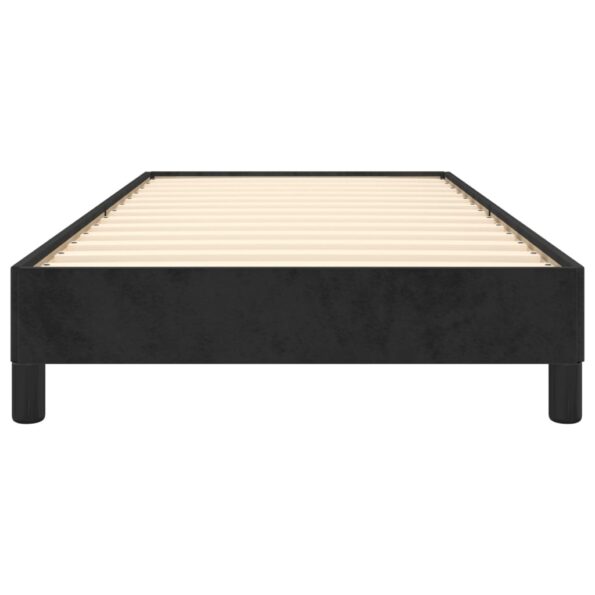 vidaXL Posteľ bez matraca čierny 100x200 cm zamat – Obrázok 5