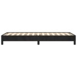 vidaXL Posteľ bez matraca čierny 100x200 cm zamat – Obrázok 6