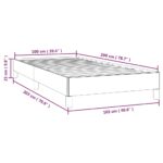 vidaXL Posteľ bez matraca čierny 100x200 cm zamat – Obrázok 9