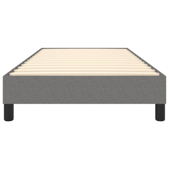 vidaXL Rám na boxspring posteľ tmavosivý 90x190 cm látka – Obrázok 5