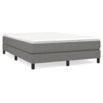 vidaXL Rám na boxspring posteľ tmavosivý 140x200 cm látka – Obrázok 2