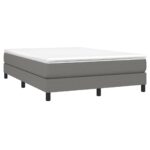 vidaXL Rám na boxspring posteľ tmavosivý 140x200 cm látka – Obrázok 3