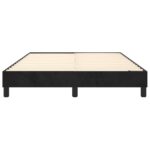 vidaXL Posteľný rám s boxspringom čierna 140x190 cm zamat – Obrázok 5