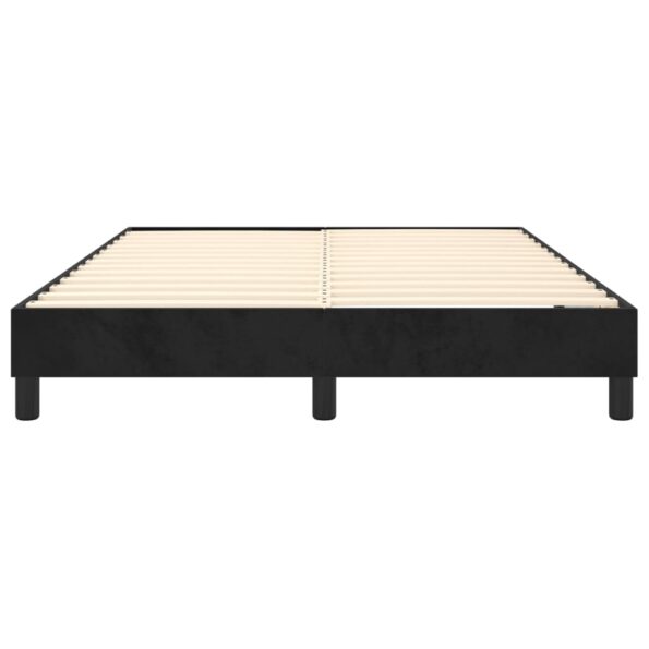 vidaXL Posteľný rám s boxspringom čierna 140x190 cm zamat – Obrázok 5