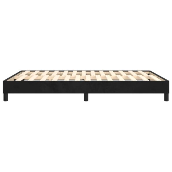 vidaXL Posteľný rám s boxspringom čierna 140x190 cm zamat – Obrázok 6