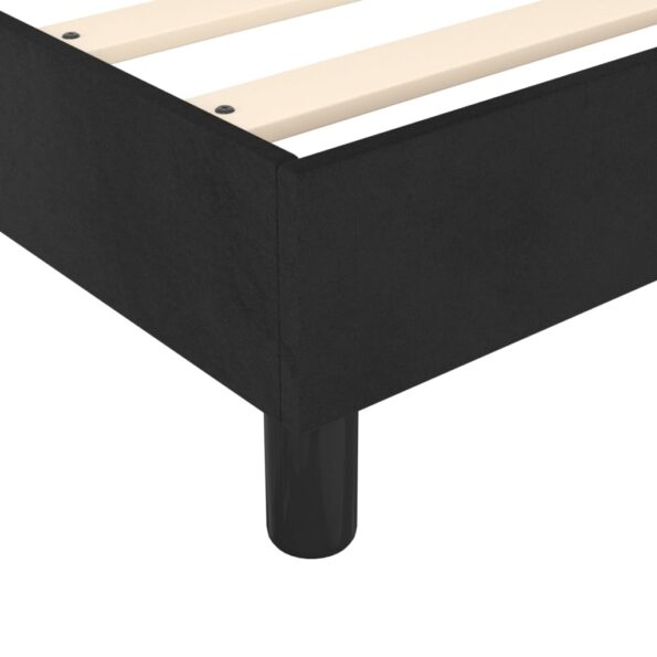 vidaXL Posteľný rám s boxspringom čierna 140x190 cm zamat – Obrázok 7