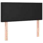 vidaXL Čelo postele s LED čierne 100x5x78/88 cm umelá koža – Obrázok 4