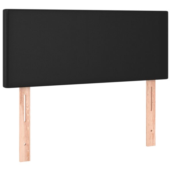 vidaXL Čelo postele s LED čierne 100x5x78/88 cm umelá koža – Obrázok 4
