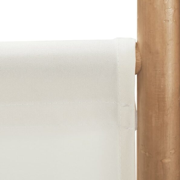 vidaXL Skladací 4-panelový paraván 160 cm bambus a plátno – Obrázok 8