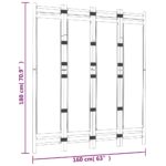 vidaXL Skladací 4-panelový paraván 160 cm bambus a plátno – Obrázok 9