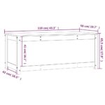 vidaXL Úložný box 110x50x45,5 cm masívna borovica – Obrázok 10