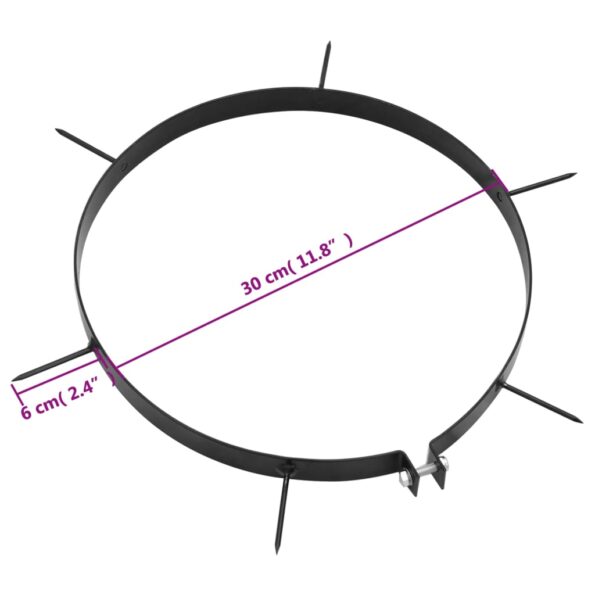 vidaXL Svorky do prevzdušňovača trávnika 5 ks s hrotmi Ø30cm železo – Obrázok 5