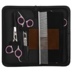 vidaXL 5-dielna sada nožníc na úpravu psov nehrdzavejúca oceľ – Obrázok 2