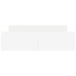 vidaXL Posteľný rám s čelom a opierkou nôh biely 160x200 cm – Obrázok 4