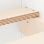 vidaXL Posteľný rám s čelom a opierkou nôh biely 160x200 cm – Obrázok 7