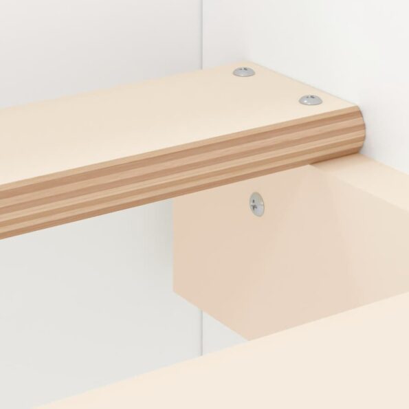 vidaXL Posteľný rám s čelom a opierkou nôh biely 160x200 cm – Obrázok 7