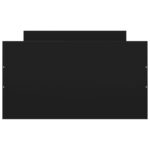 vidaXL Posteľný rám s predným a zadným čelom, čierny 90x200 cm – Obrázok 6