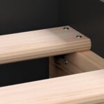 vidaXL Posteľný rám s predným a zadným čelom, čierny 90x200 cm – Obrázok 9